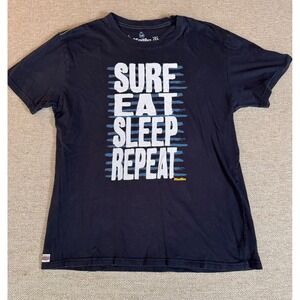 Katin Surf Eat Sleep Repeat Graphic Tee Made in USA Cotton‎ Large